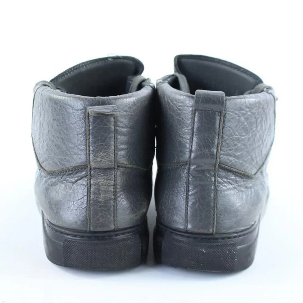 Balenciaga Grey Leather Arena Sneaker Mens 43